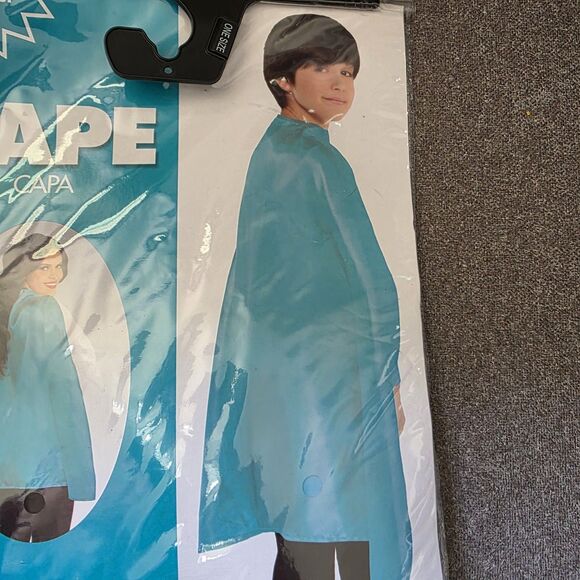 Costume Cape - Fits Adults and Kids one size Halloween, Parties, Cosplay Blue - Picture 4 of 5